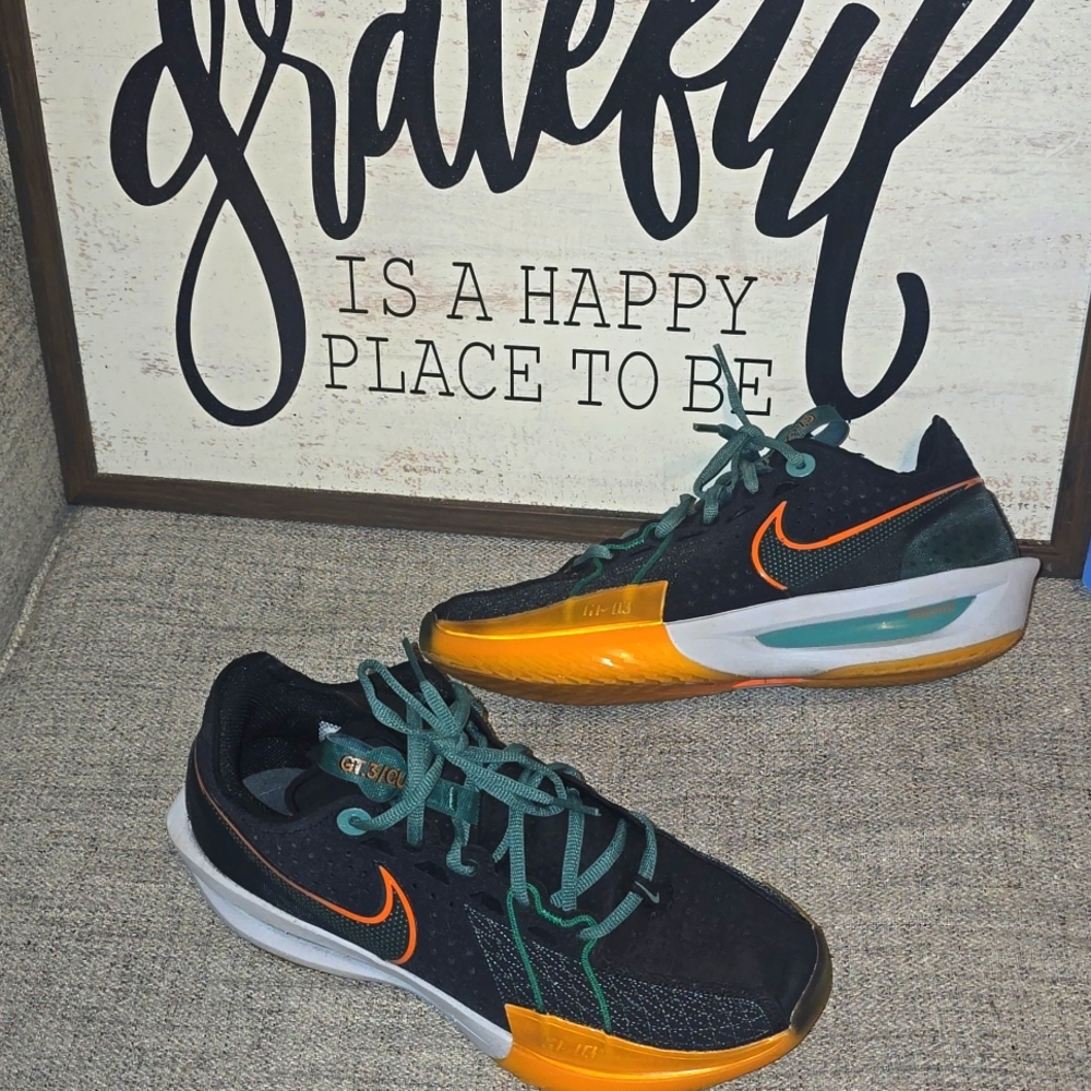 Nike G.T. Cut 3 Black/Malachite-Vintage Green DV2913-001 Men’s Size 8